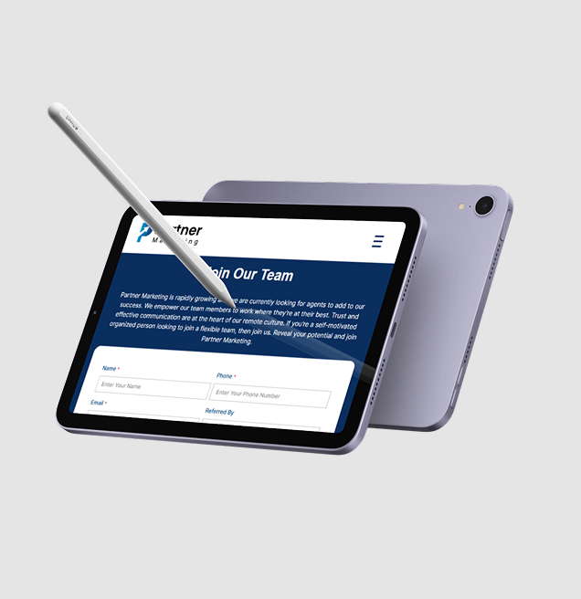 Partner Marketing Website